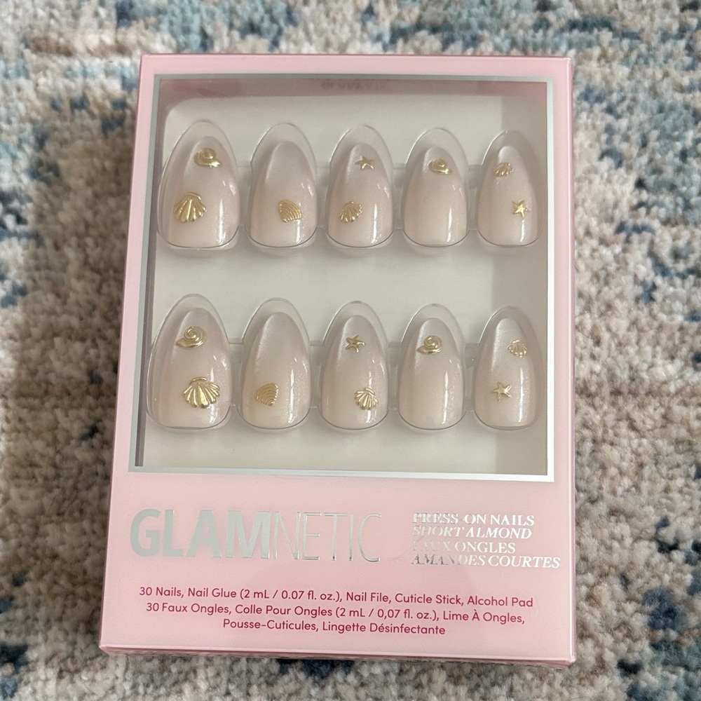 Glamnetic Nude Short Almond Press-On Nails